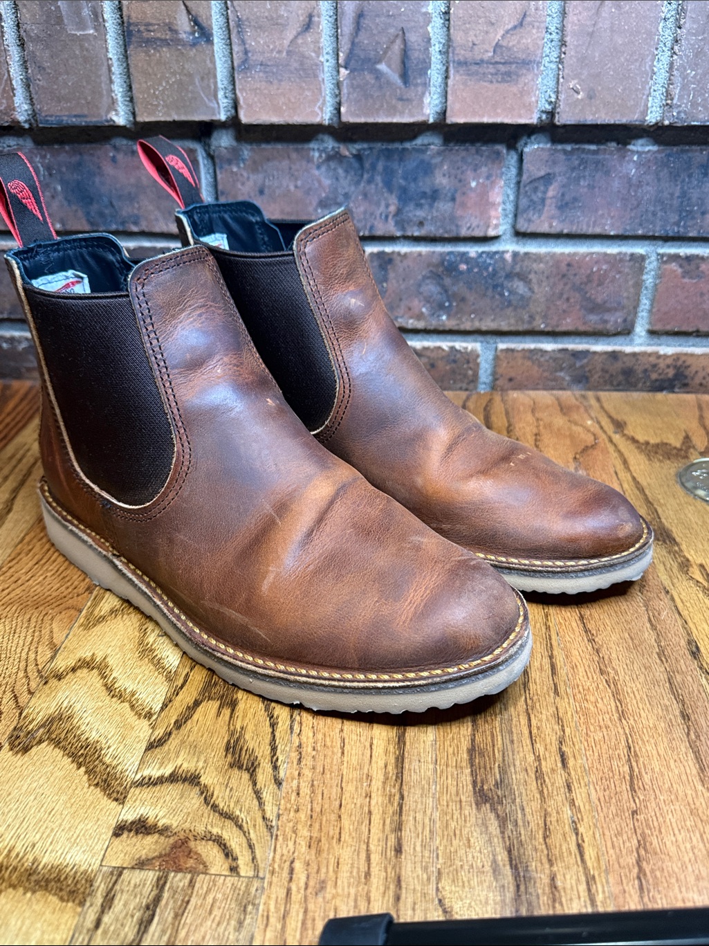 Red Wing Chelsea Boots Brown Leather Made In Usa Men’s Size 8
